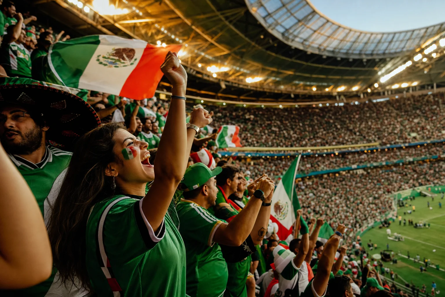 Kibice na stadionie podczas meczu reprezentacji