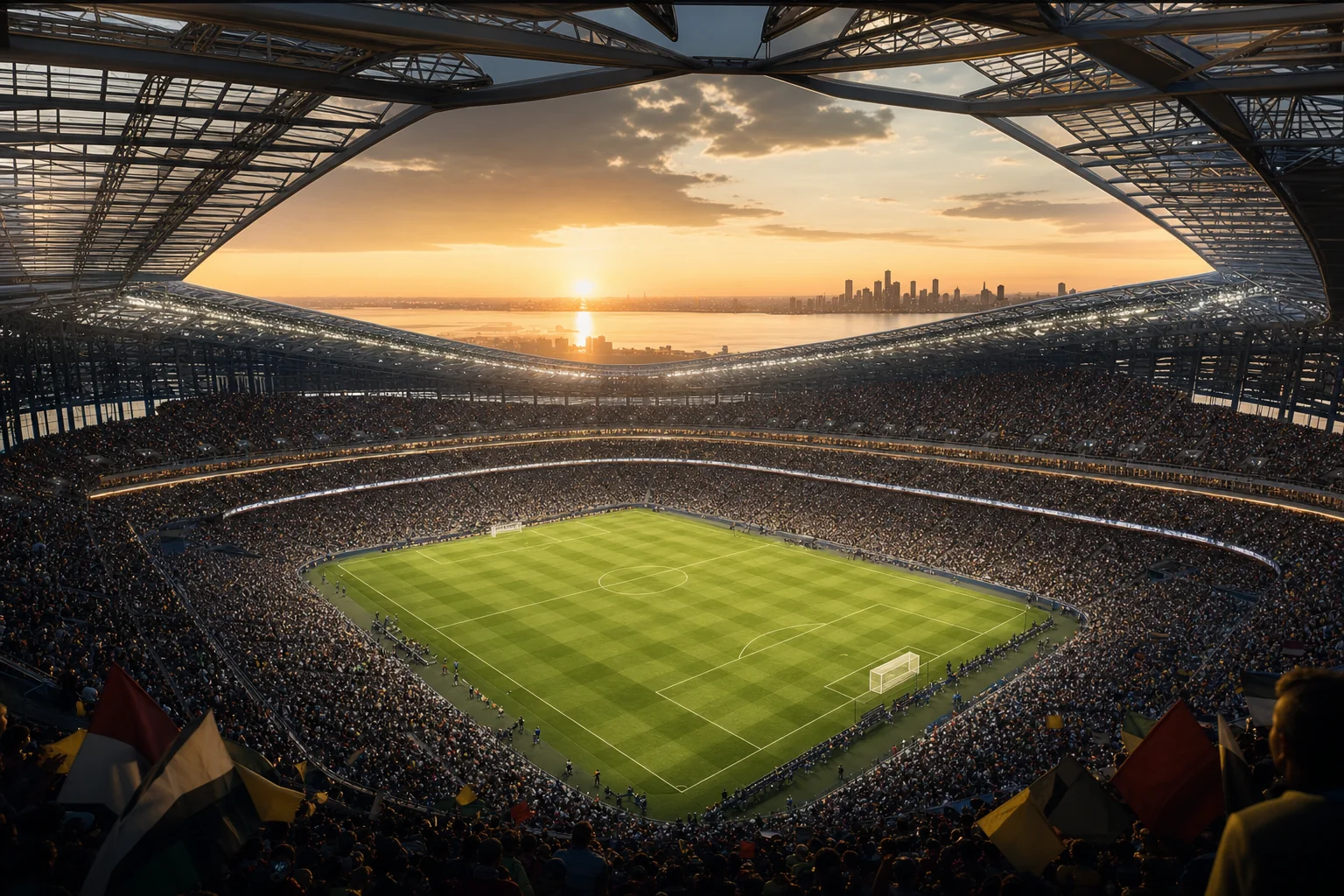 Nowoczesny stadion piłkarski w USA